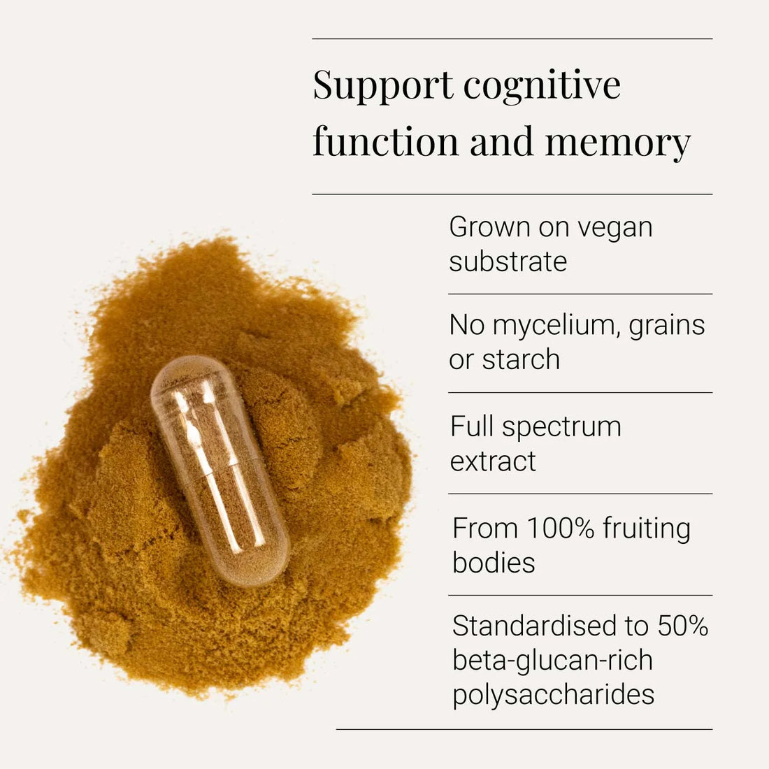 Lion's Mane Extract, Organic - 60 Vegicaps